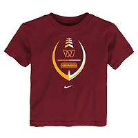 T-shirt Nike Washington Commanders Icon Wordmark pour tout-petit, bourgogne
