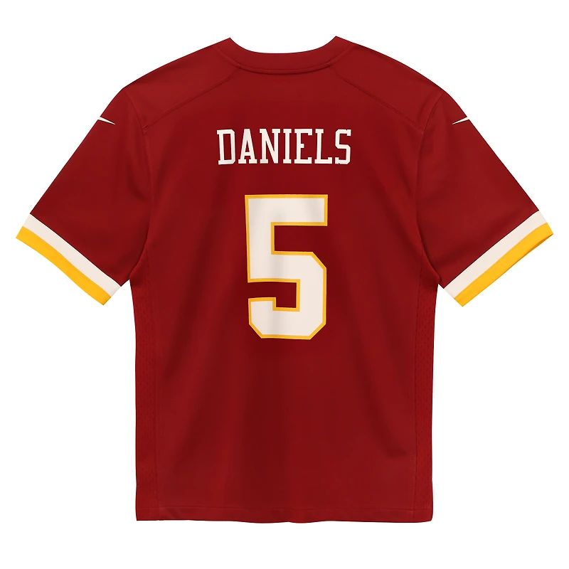Maillot de match Nike Jayden Daniels bordeaux pour enfant, Washington Commanders