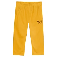 Ensemble t-shirt et pantalon à col en V pour tout-petits Outerstuff Bordeaux/Or Washington Commanders Red Zone