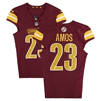 Maillot Nike bordeaux n° 23 de Trey Amos, utilisé par les Washington Commanders lors du match contre les Green Bay Packers le 11 septembre 2025
