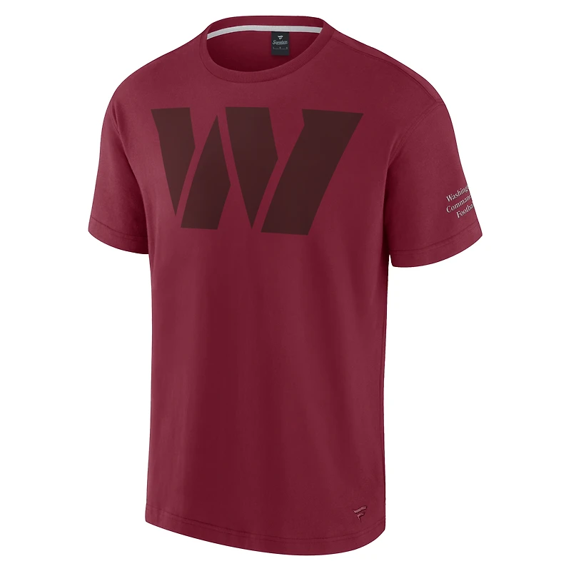 T-shirt unisexe Fanatics Bordeaux Washington Commanders Elements Iconic