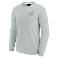 Unisex Fanatics Gray Washington Commanders Elements Super Soft Long Sleeve T-Shirt