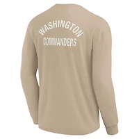 T-shirt unisexe Fanatics kaki Washington Commanders Elements super doux à manches longues