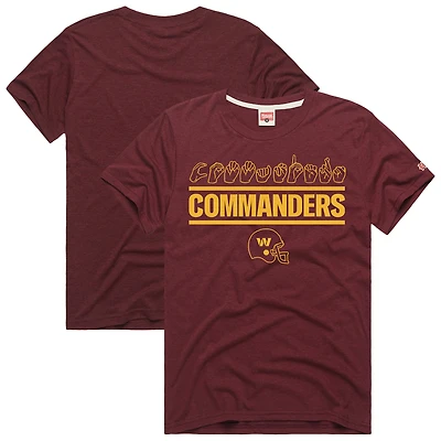 Unisex Homage Gold Washington Commanders The NFL ASL Collection by Love Sign Tri-Blend T-Shirt