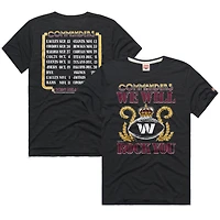 Unisex Homage Charcoal Washington Commanders 2026 NFL Schedule Queen Tri-Blend T-Shirt