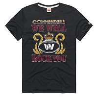 T-shirt unisexe Hommage Charcoal Washington Commanders 2026 NFL Calendar Queen Tri-Blend