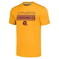Unisex Homage Gold Washington Commanders The NFL ASL Collection by Love Sign Tri-Blend T-Shirt