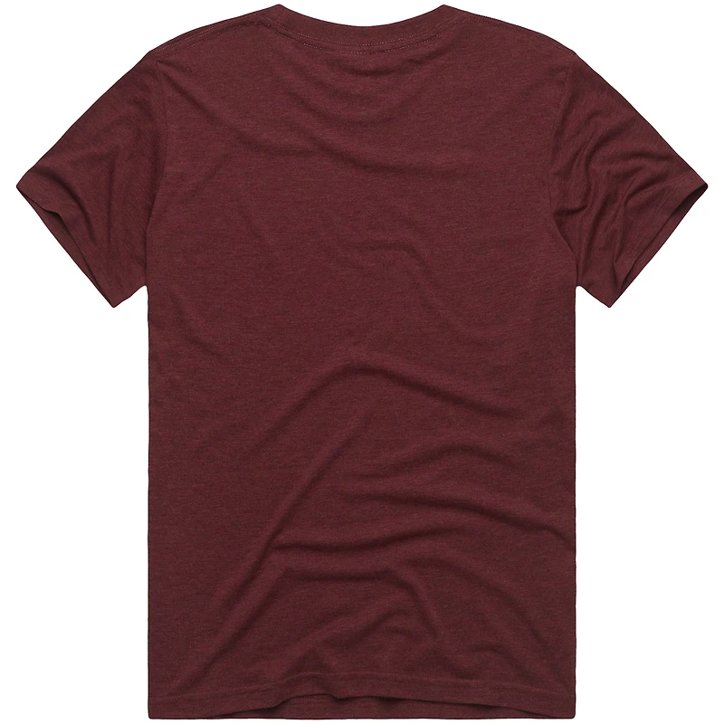 Unisex Homage x The Simpsons Burgundy Washington Commanders Tri-Blend T-Shirt