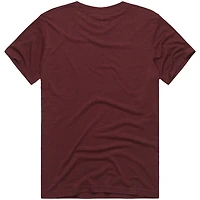 Unisex Homage x The Simpsons Burgundy Washington Commanders Tri-Blend T-Shirt
