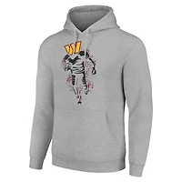 Sweat à capuche unisexe gris chiné avec logo graphique des Washington Commanders