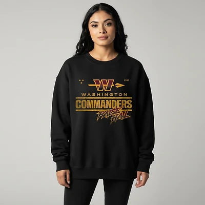 Unisex The Wild Collective Black Washington Commanders Raise Hail Logo Sweatshirt