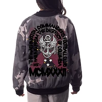 Blouson aviateur camouflage unisexe The Wild Collective gris Washington Commanders