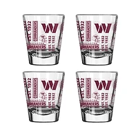 Washington Commanders 4-Pack 2oz. Shot Glass Set
