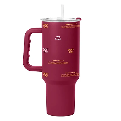 Verre à revêtement en poudre Step and Repeat de 40 oz des Washington Commanders