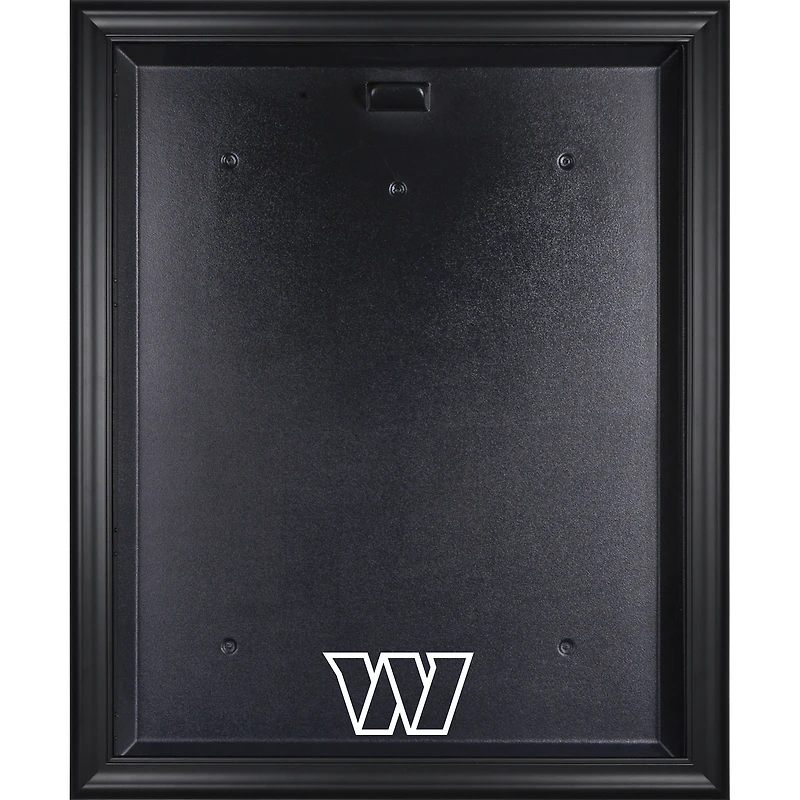 Vitrine de présentation du maillot avec logo encadré noir des Washington Commanders