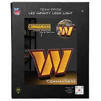 Logo lumineux LED Infinity des commandants de Washington