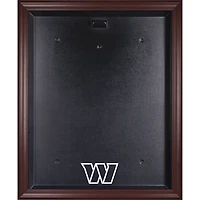 Vitrine de présentation du maillot avec logo encadré en acajou des Washington Commanders