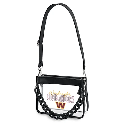 Sac bandoulière mini à chaîne en plastique WEAR by Erin Andrews Washington Commanders