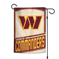 WinCraft Washington Commanders Drapeau de jardin rétro double face 30,5 x 45,7 cm