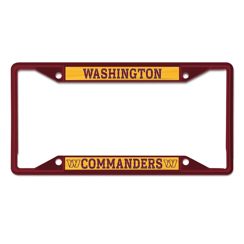 WinCraft Washington Commanders Chrome Color License Plate Frame