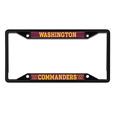 Cadre de plaque d'immatriculation en métal WinCraft Washington Commanders