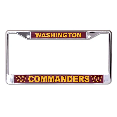 WinCraft Washington Commanders Primary Logo MVP Metal License Plate Frame