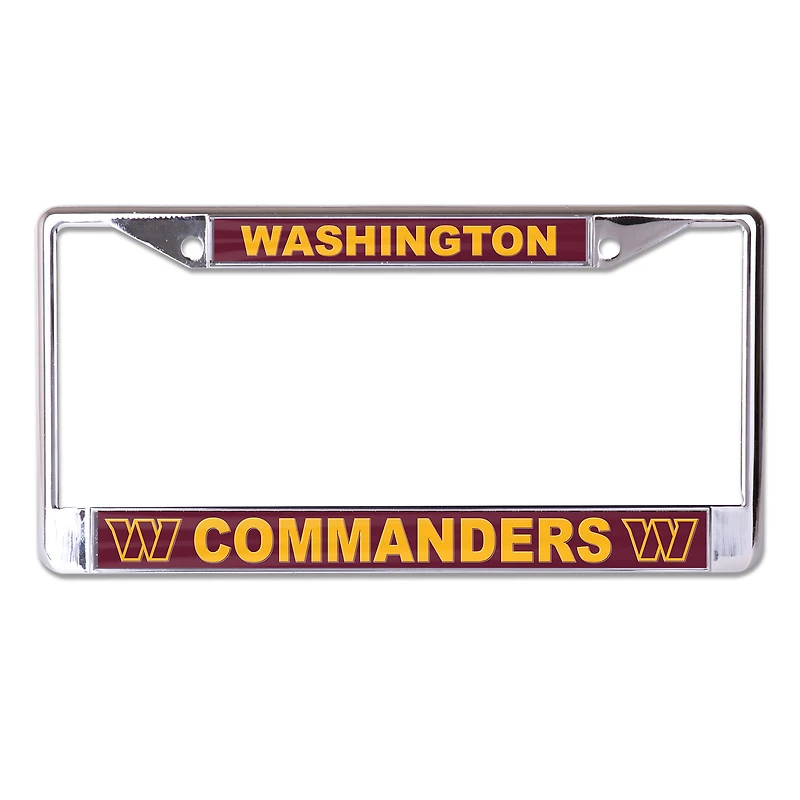 WinCraft Washington Commanders Primary Logo MVP Metal License Plate Frame