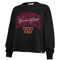Women's '47 Black Washington Commanders Plus Muse Sydney Long Sleeve T-Shirt