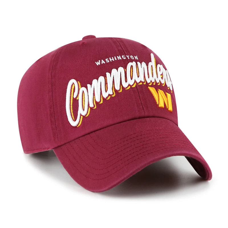 Women's '47  Burgundy Washington Commanders Ariana Clean Up Adjustable Hat