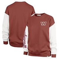 Sweat-shirt à enfiler Rise Andie pour femme, bordeaux, Washington Commanders Double Header '47