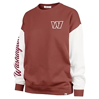Sweat-shirt à enfiler Rise Andie pour femme, bordeaux, Washington Commanders Double Header '47