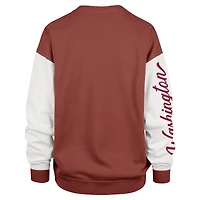 Sweat-shirt à enfiler Rise Andie pour femme, bordeaux, Washington Commanders Double Header '47