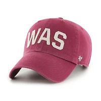 Casquette ajustable Washington Commanders Finley Clean Up bordeaux 47 pour femme