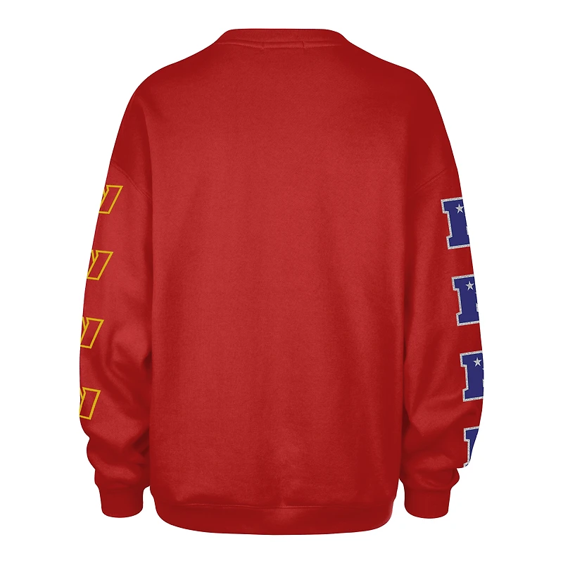 Sweat-shirt oversize bordeaux « 47 Washington Commanders Go Big » pour femme