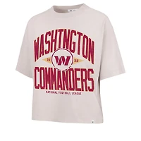Women's '47 Natural Washington Commanders Cropped Windthrow Ravine T-Shirt