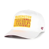 Casquette ajustable Outspoken Hitch blanche 1947 pour femme des Washington Commanders