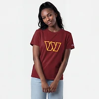 Women's Champion  Burgundy Washington Commanders Logo T-Shirt