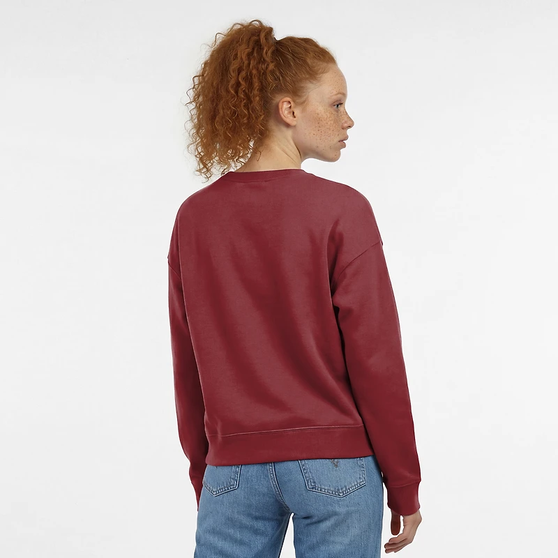 Women's Champion  Burgundy Washington Commanders Powerblend Fleece Sweatshirt