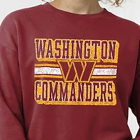 Women's Champion  Burgundy Washington Commanders Powerblend Fleece Sweatshirt