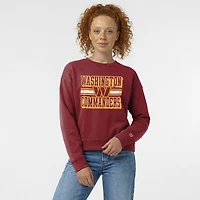 Women's Champion  Burgundy Washington Commanders Powerblend Fleece Sweatshirt