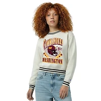 Women's Champion  Cream Washington Commanders Reverse Weave Fleece Sweatshirt