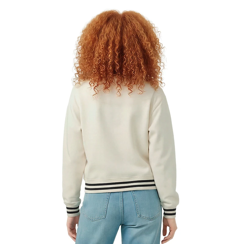 Women's Champion  Cream Washington Commanders Reverse Weave Fleece Sweatshirt