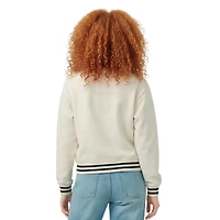Women's Champion  Cream Washington Commanders Reverse Weave Fleece Sweatshirt