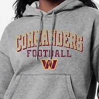 Women's Champion Gray Washington Commanders Triumph Tri-Blend Hoodie