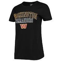 Ensemble de pyjama et pantalon Washington Commanders Quest Concepts Sport noir/anthracite chiné pour femme
