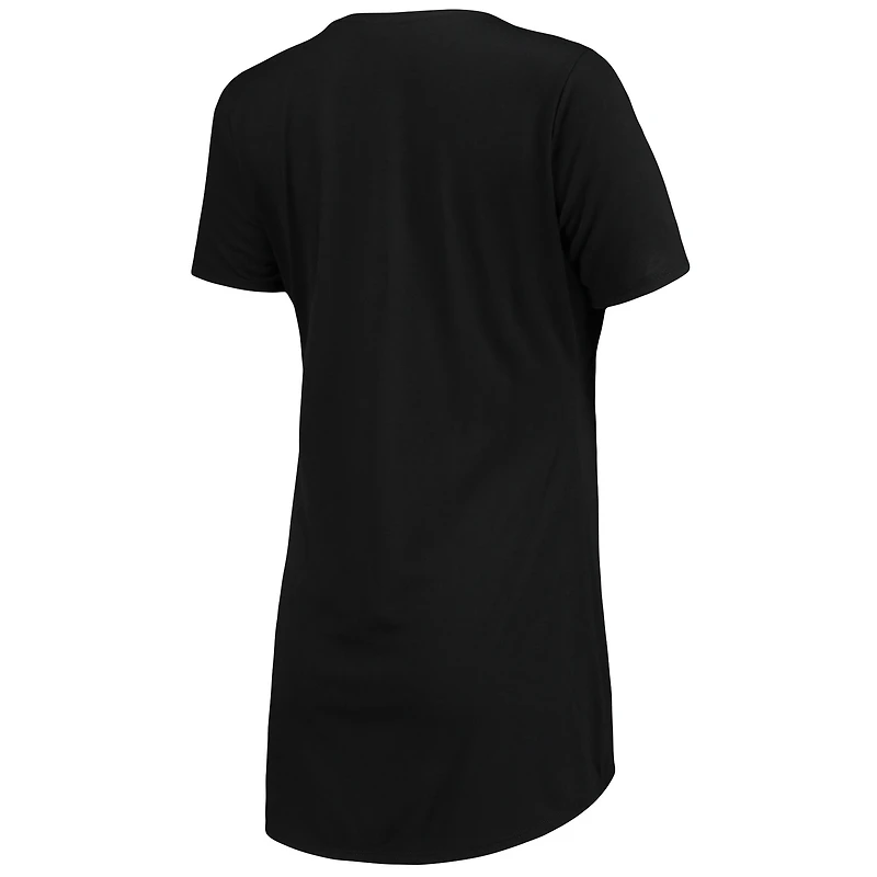 Concepts Sport Chemise de nuit en maille Washington Commanders Marathon noire pour femme