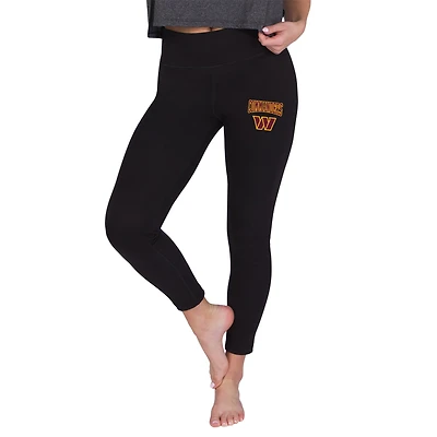 Women's Concepts Sport Black Washington Commanders Sentry Knit Leggings