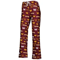 Concepts Sport Pantalon en tricot Washington Commanders Breakthrough bordeaux pour femme