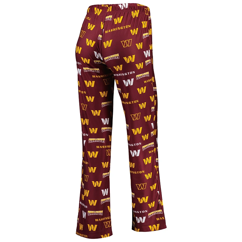 Concepts Sport Pantalon en tricot Washington Commanders Breakthrough bordeaux pour femme