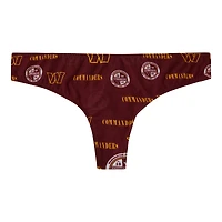 Women's Concepts Sport Burgundy Washington Commanders Mosaic All Over Print Thong